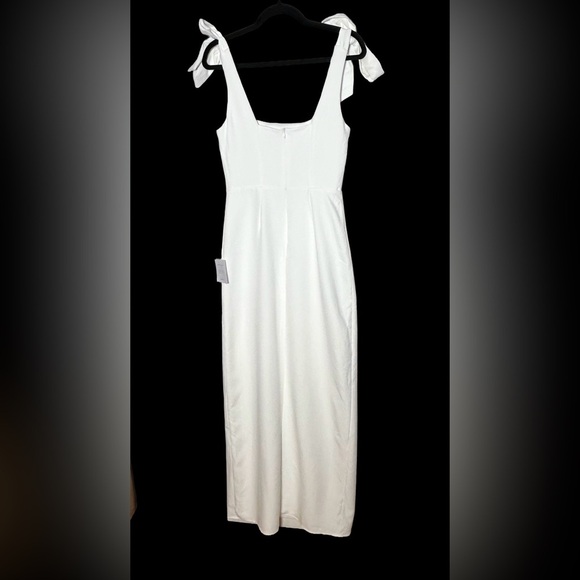 NWT Lulus Your Sweetie White Tie-Strap Column Maxi Dress, Size Small - Picture 6 of 15